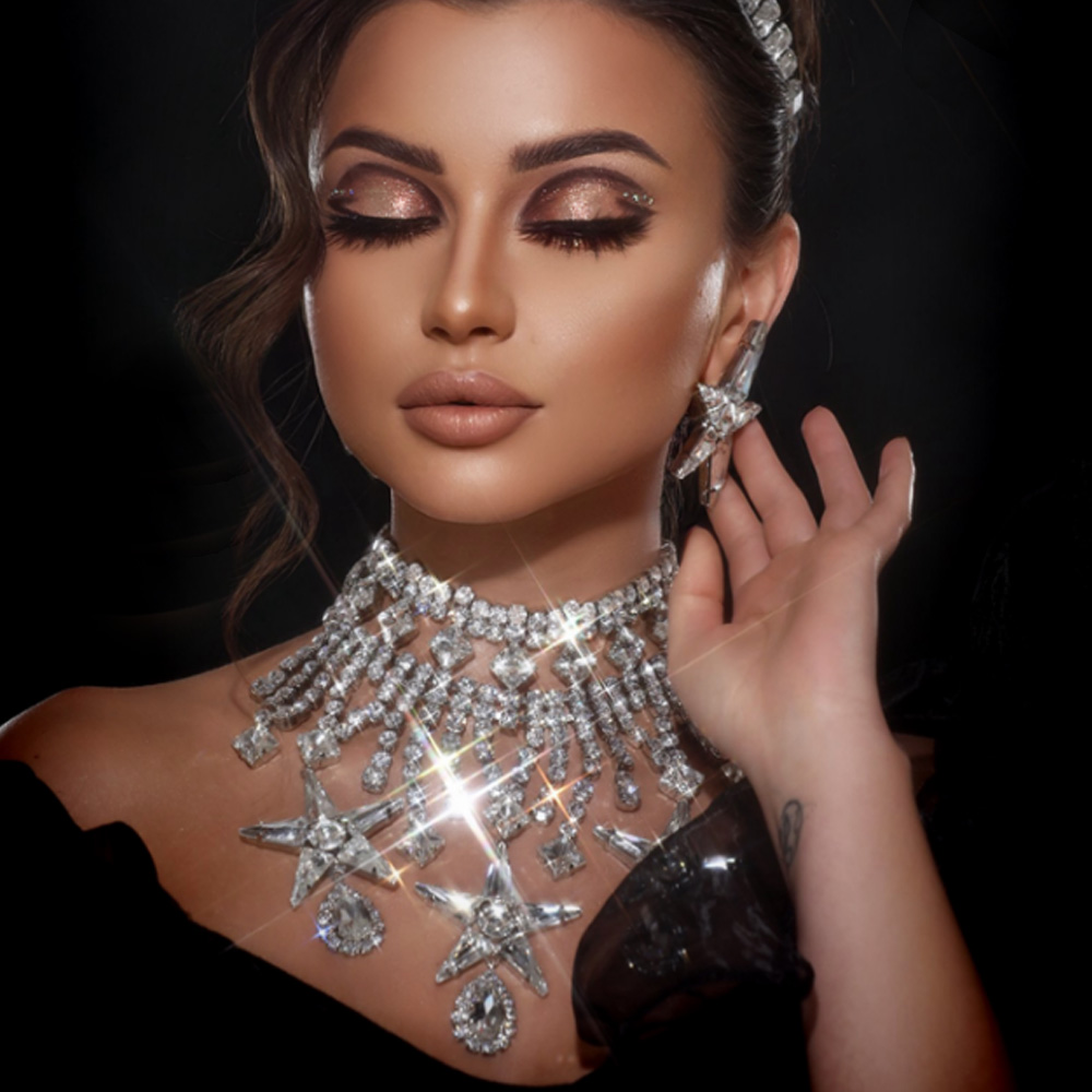 Luxury Gift Set - Stonefans Pentagram Necklace and Earrings Set