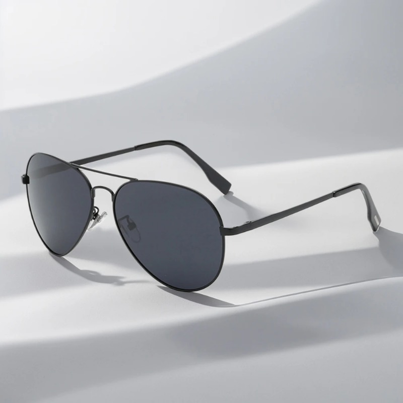 Sunglasses Uv400 - Classic Big Pilot Sunglasses Men Luxury