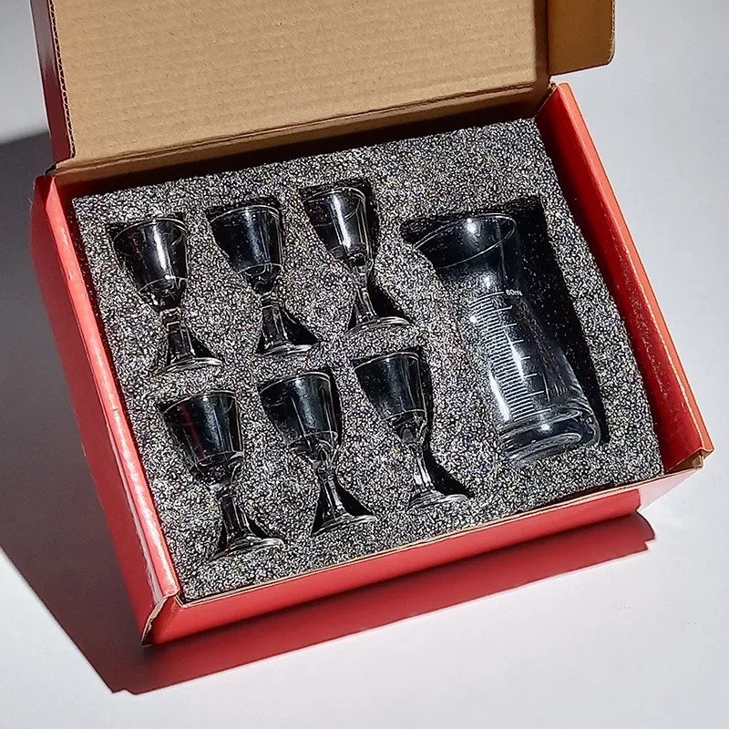 Luxury Gift Set - 7pcs/Set Spirit Cup Set Graduated Wine
