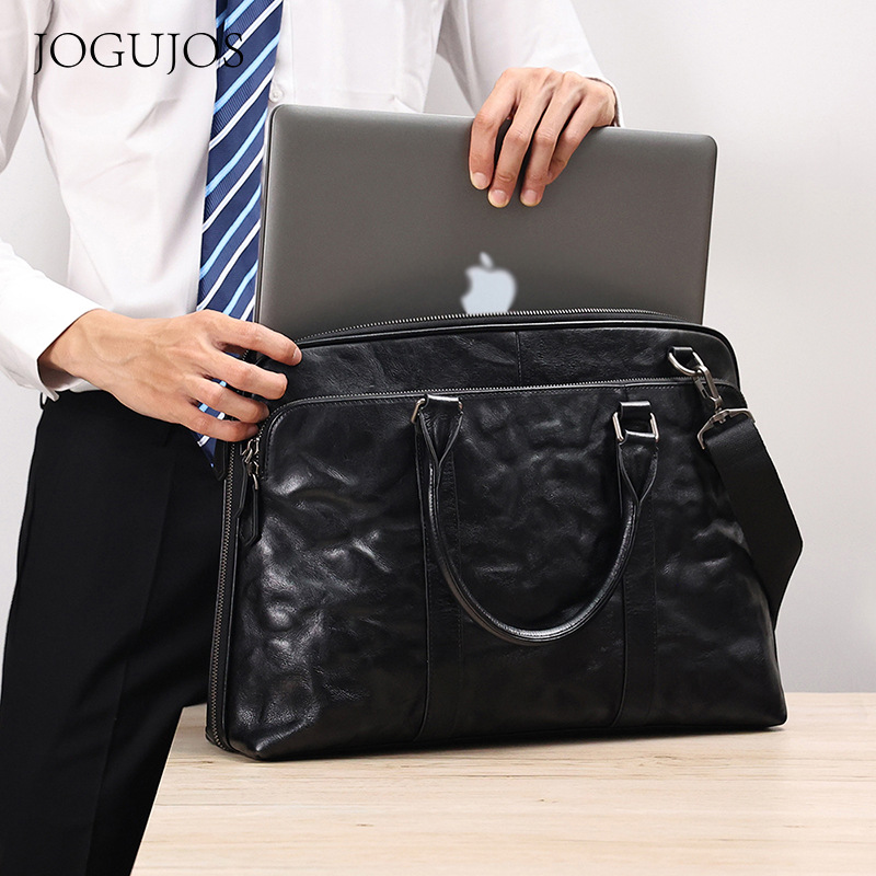 2025 New Genuine Leather Men's - Leather Briefcase 评论和价格