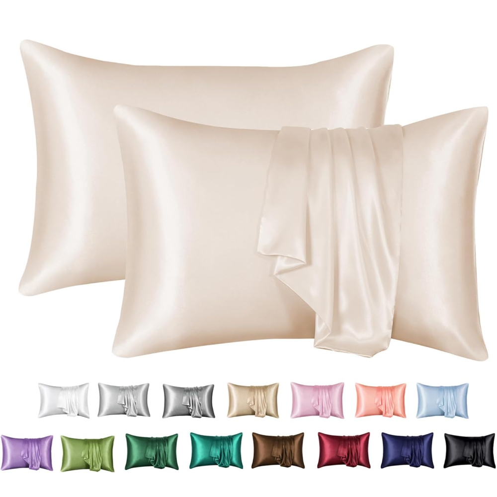 2 Pack Satin Pillowcase for Ha - Silk Pillowcase 评论和价格