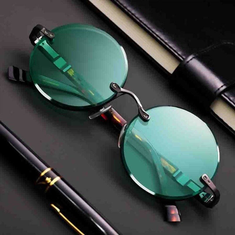 Fashion Classic Rimless Sungla - Designer Sunglasses 评论和价格