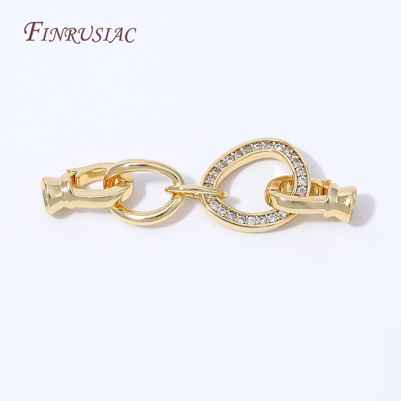 1/2Pcs18K Gold Plated Rhinesto - Gold Plated Jewelry 评论和价格