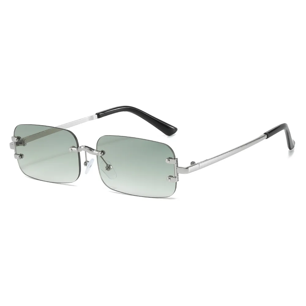Rimless Square Sunglasses Wome - Designer Sunglasses 评论和价格