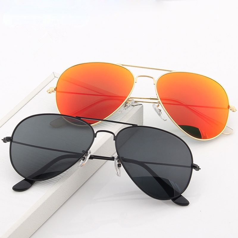 New Double Bridge Pilot Sungla - Sunglasses Uv400 评论和价格