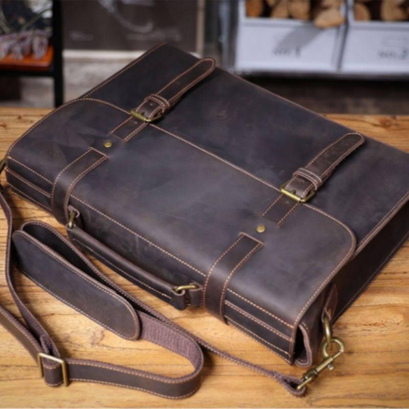 Luxury Original Men's Handbag  - Leather Briefcase 评论和价格