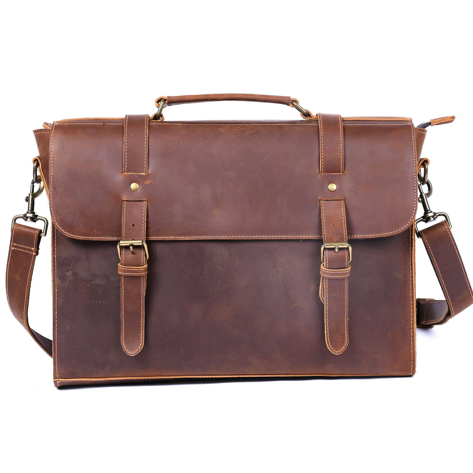Luxury Original Men's Handbag  - Leather Briefcase 评论和价格
