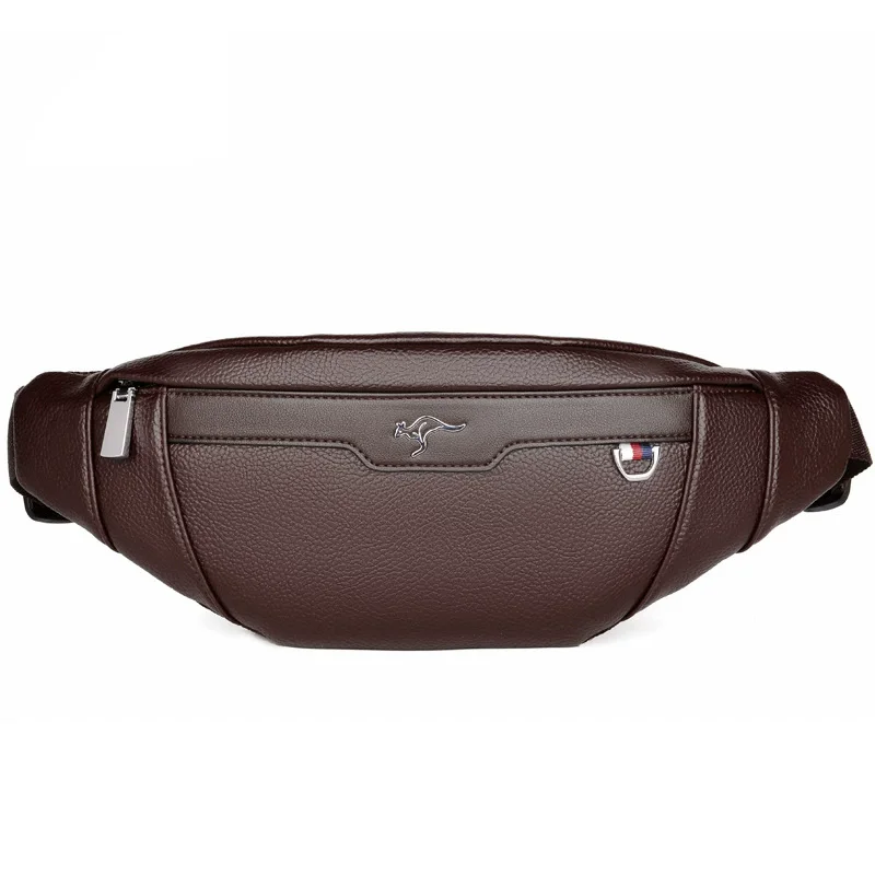 Business Leather Waist Bag Mul - Leather Wallet Men 评论和价格