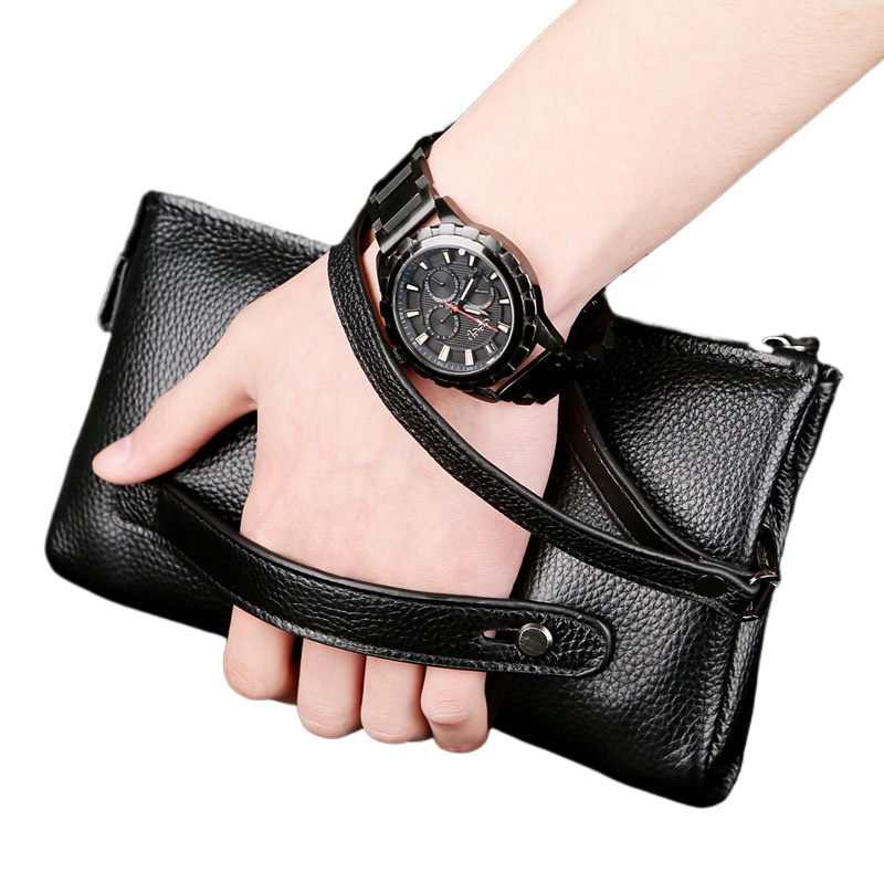 2025 Hand Bag Men Real Cowhide - Leather Wallet Men 评论和价格