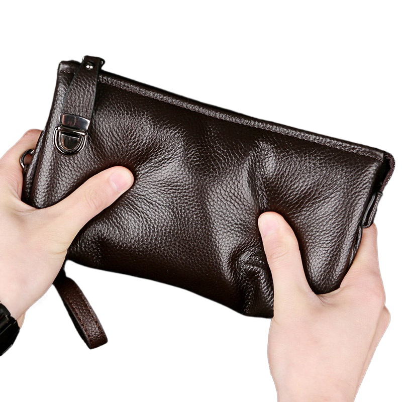 2025 Hand Bag Men Real Cowhide - Leather Wallet Men 评论和价格