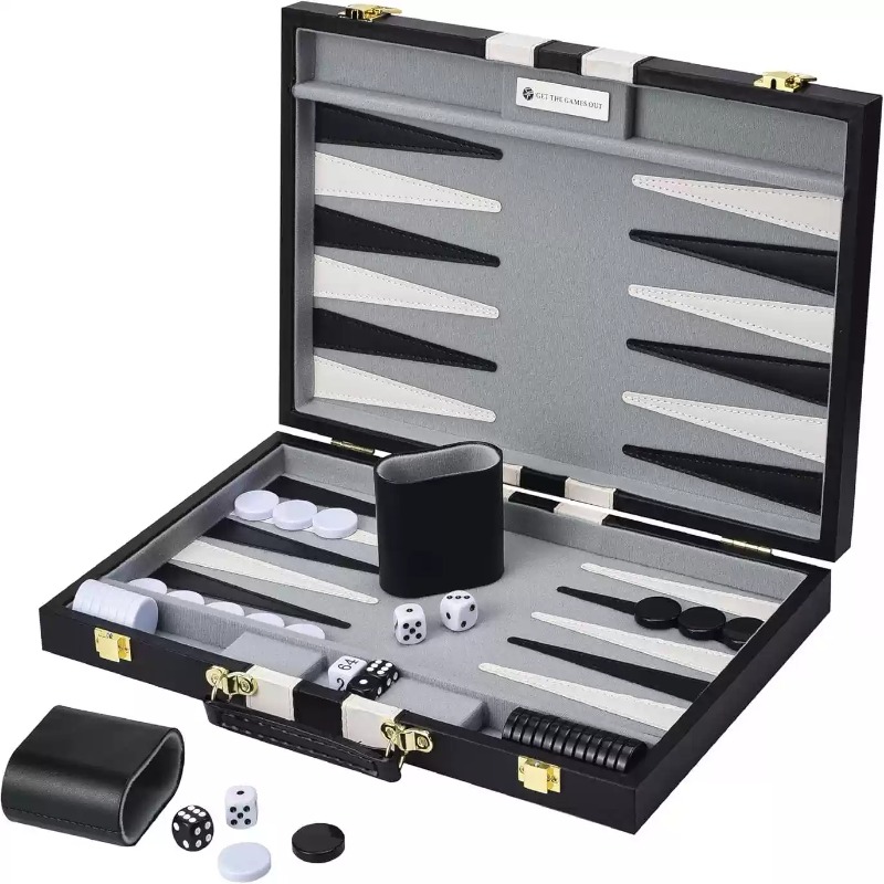 11 Inch PU Leather Chess Set B - Luxury Gift Set 评论和价格
