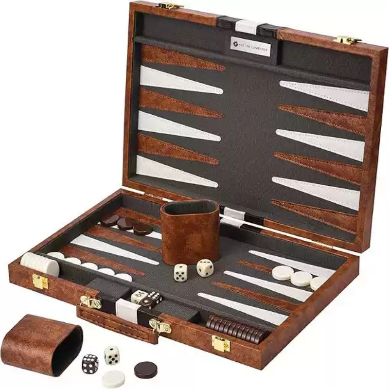 11 Inch PU Leather Chess Set B - Luxury Gift Set 评论和价格