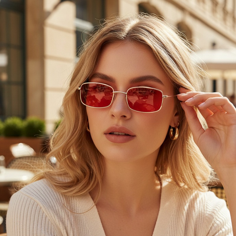 New Classic Small Frame Square - Sunglasses Uv400 评论和价格