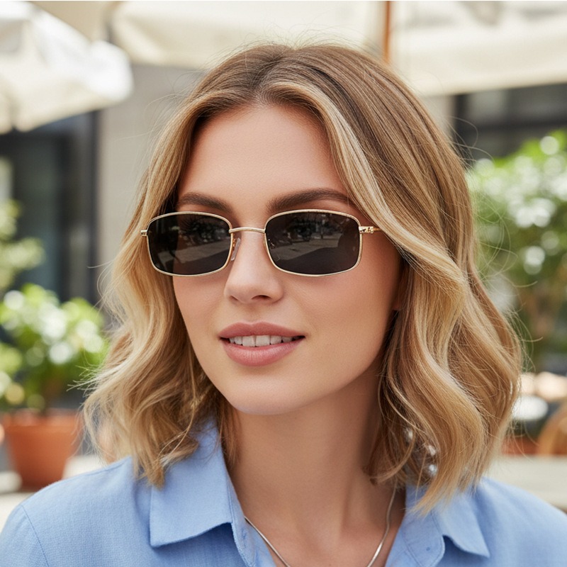 New Classic Small Frame Square - Sunglasses Uv400 评论和价格