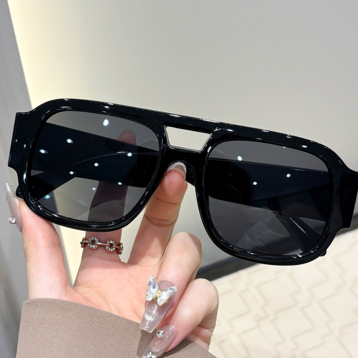 Retro Aviator Sunglasses New Y - Sunglasses Uv400 评论和价格
