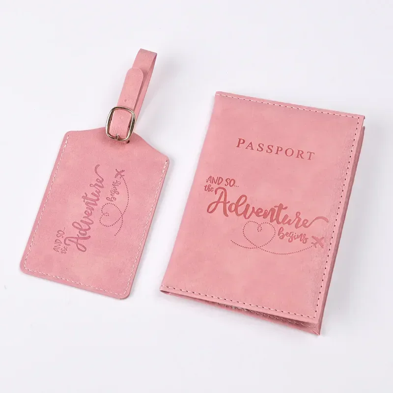 New Purple PU Leather Passport - Travel Luggage Set 评论和价格