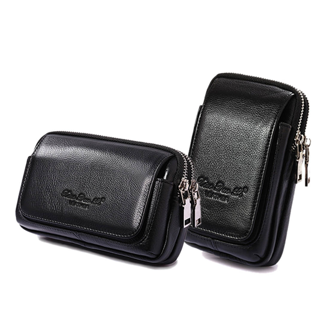 Men Genuine Leather Waist Fann - Leather Wallet Men 评论和价格