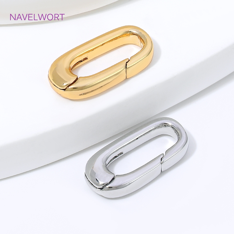 1/2/4Pcs 18K Gold Plated Oval  - Gold Plated Jewelry 评论和价格