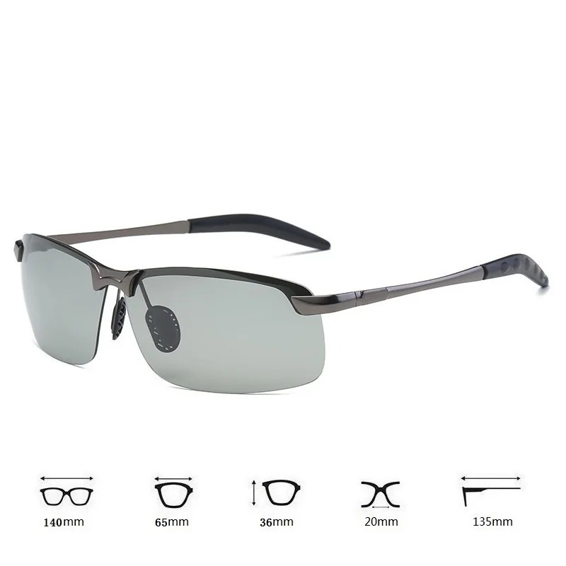 Men Photochromic Polarized Sun - Sunglasses Uv400 评论和价格