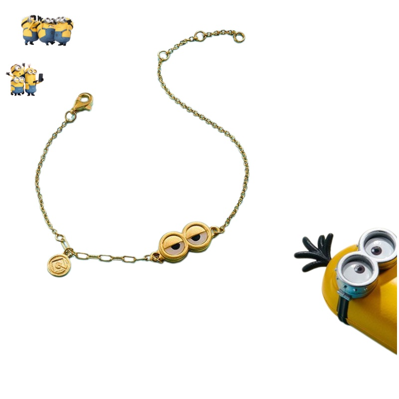Minions Series Gold Bracelet - - Gold Plated Jewelry 评论和价格