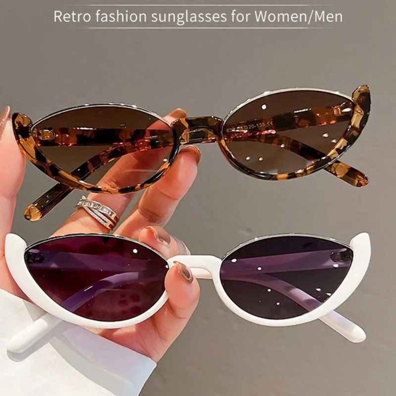 Vintage Small Cat Eye Sunglass - Sunglasses Uv400 评论和价格