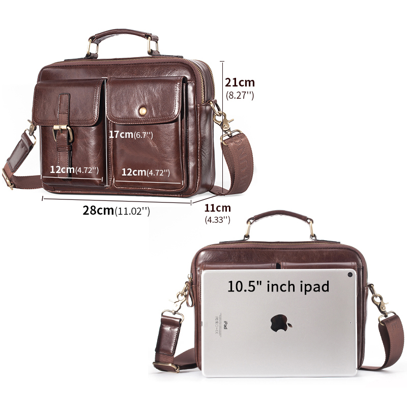 Brand New Cowhide Leather Mess - Leather Briefcase 评论和价格