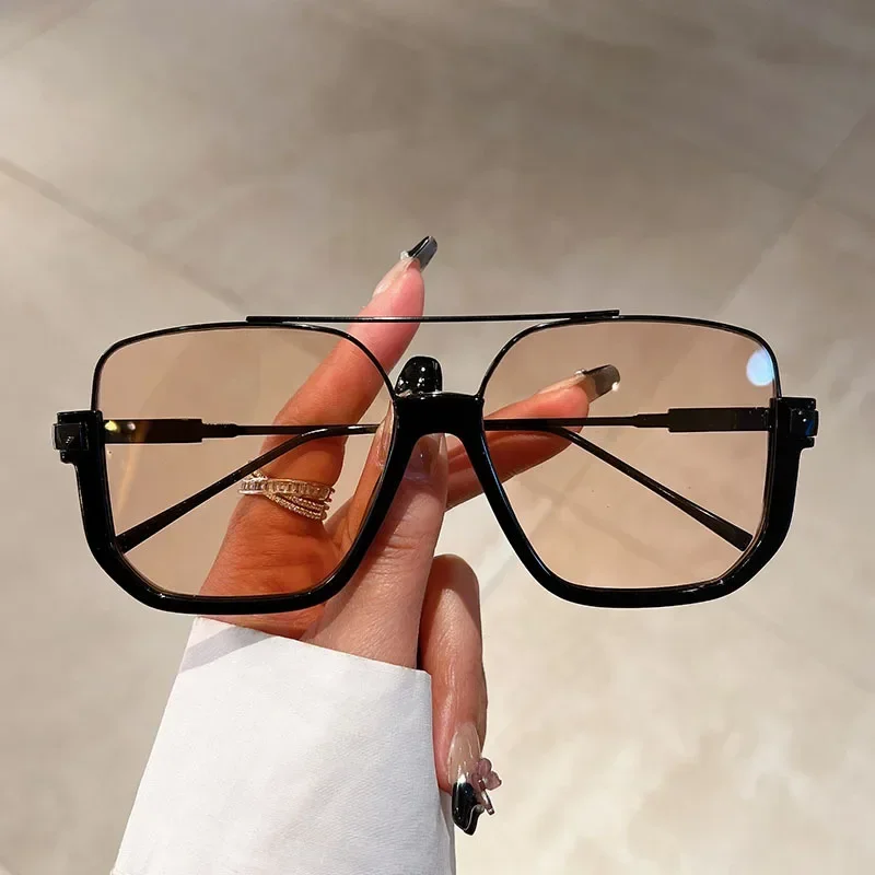 Vintage Metal Oversized Sungla - Designer Sunglasses 评论和价格