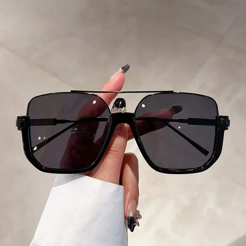 Vintage Metal Oversized Sungla - Designer Sunglasses 评论和价格