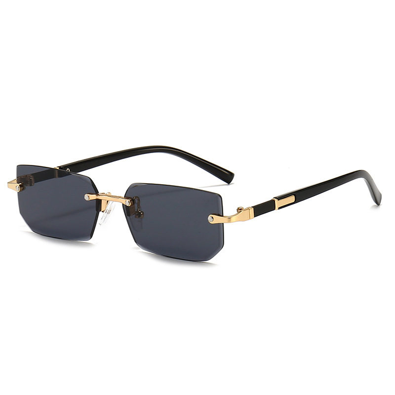 Rimless Rectangle Sunglasses F - Sunglasses Uv400 评论和价格