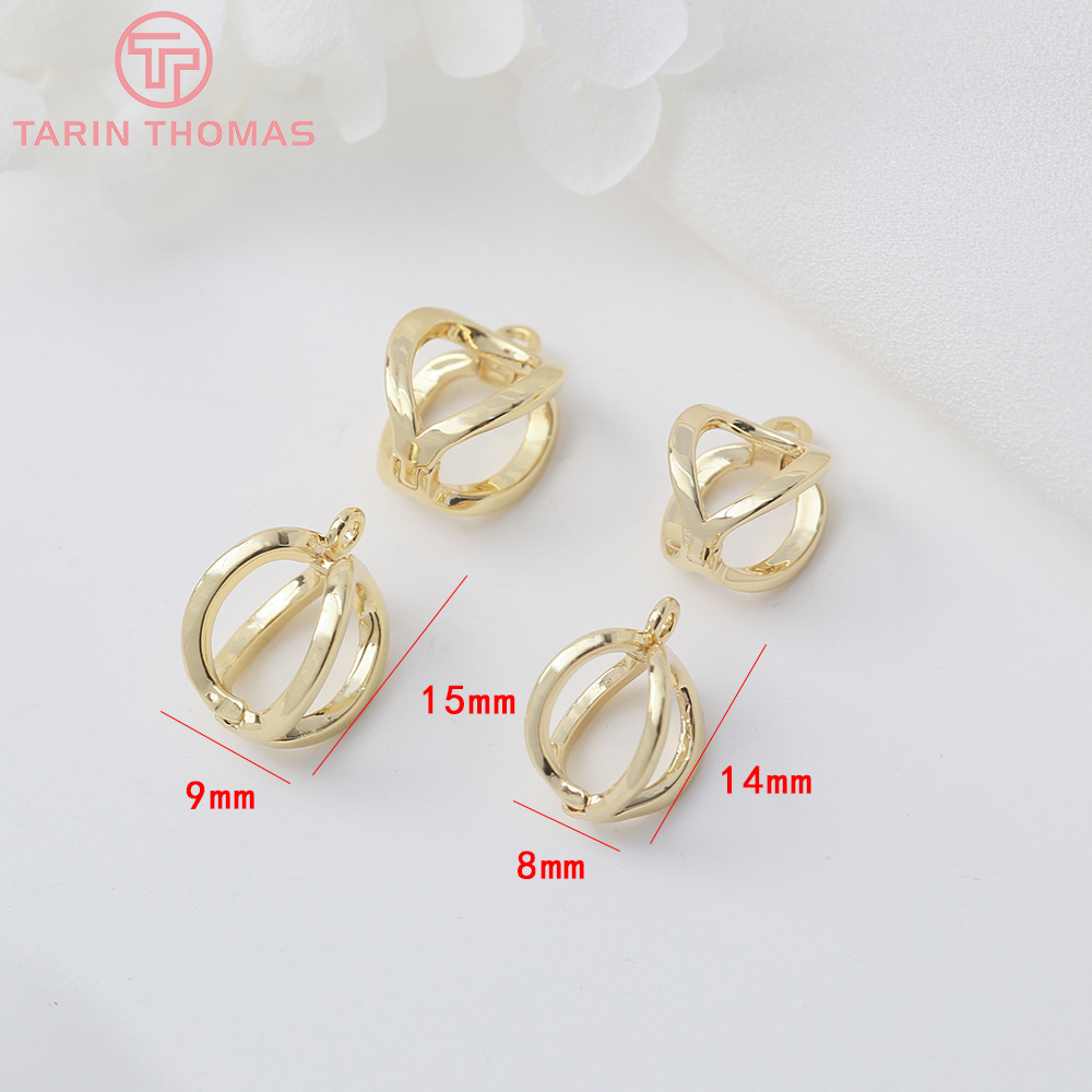 (5925) 6PCS 8x14MM 18K Gold Co - Gold Plated Jewelry 评论和价格