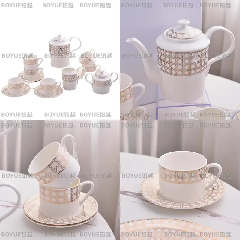 Luxury Bone China Coffee Cup S - Luxury Gift Set 评论和价格