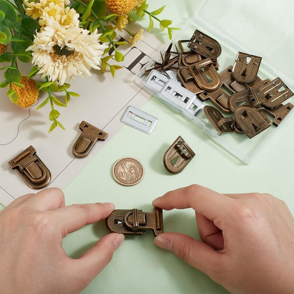10 Sets Iron Purse Push Locks  - Leather Briefcase 评论和价格